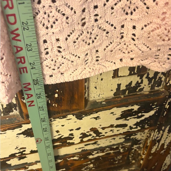 Southern Lady Light Pink Crochet Vest. Vintage women’s XL. - Picture 6 of 7
